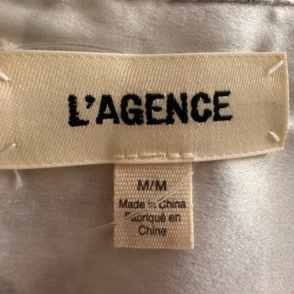 L'AGENCE Tyler Floral Print Woven Silk Shirt - Picture 8 of 12